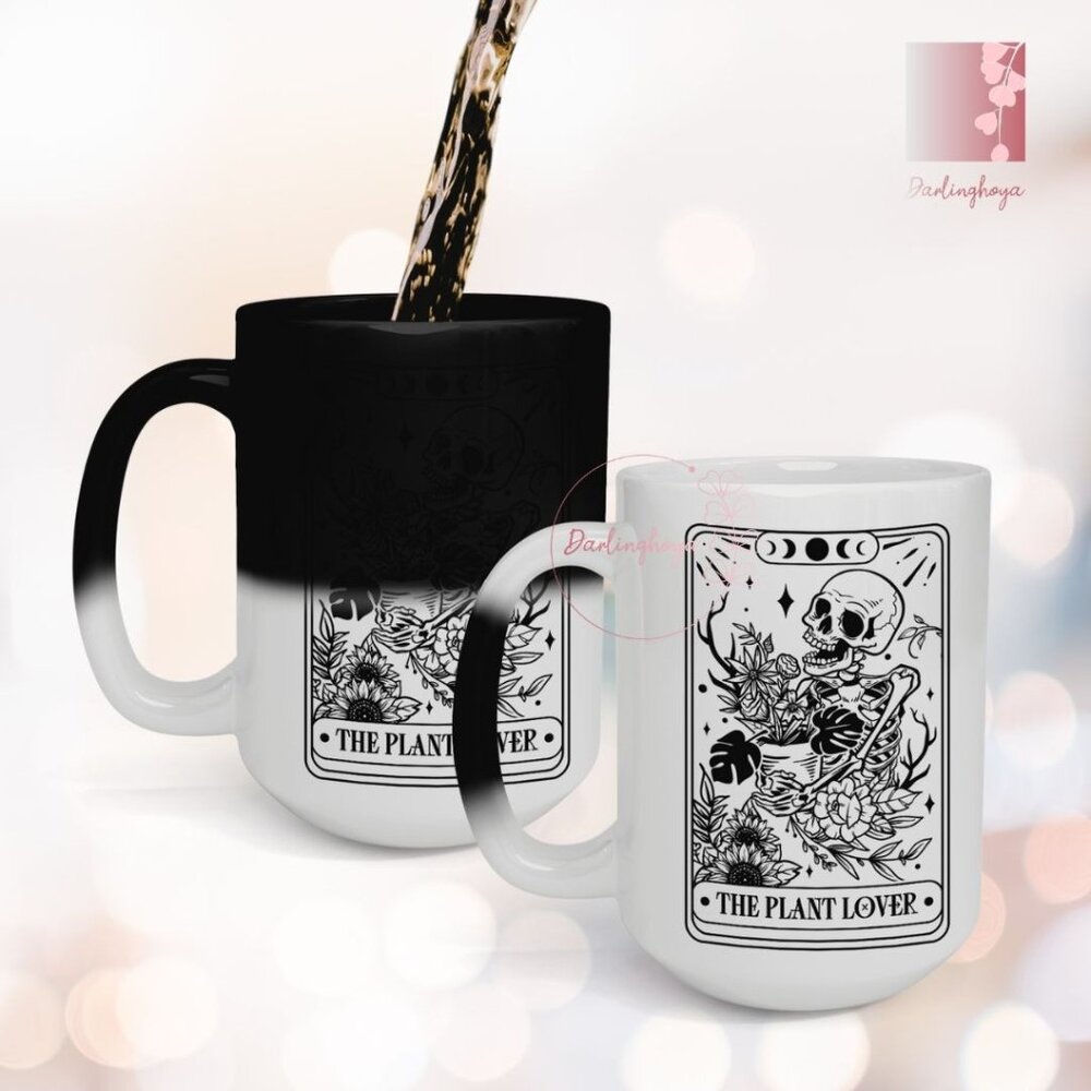 The Plant Lover Tarot Card Color Changing 15 oz Mug